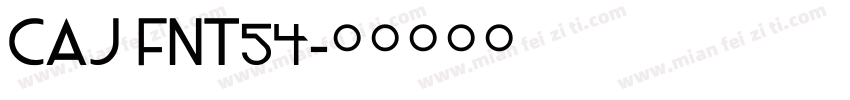 CAJ FNT54字体转换